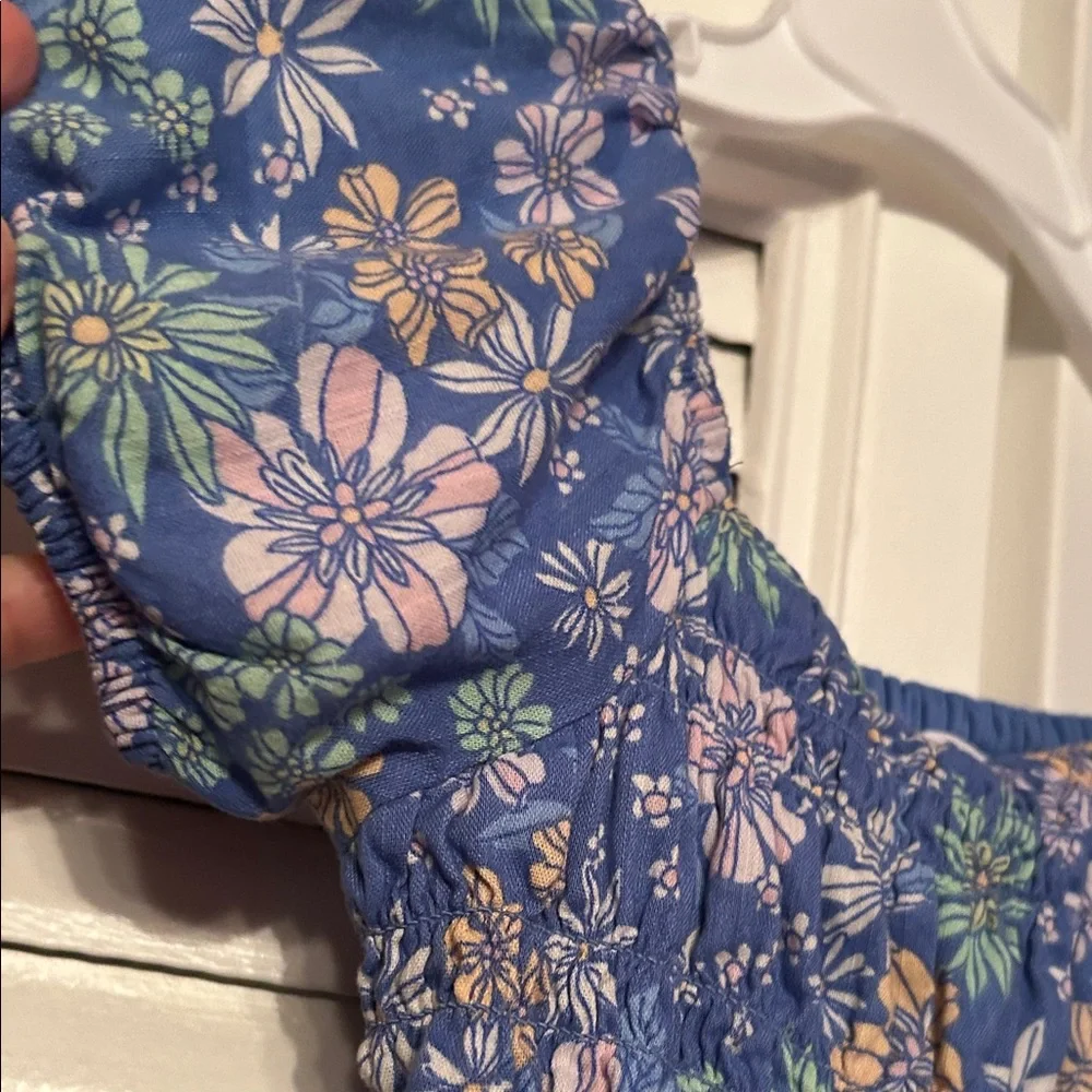 Floral Blue Easter girl Kids Dress size 2T